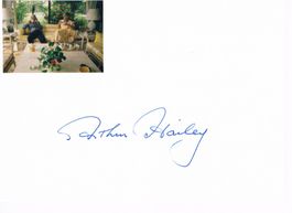 Arthur Hailey 1920-2004 Autogramm signiert Karte 10x15cm