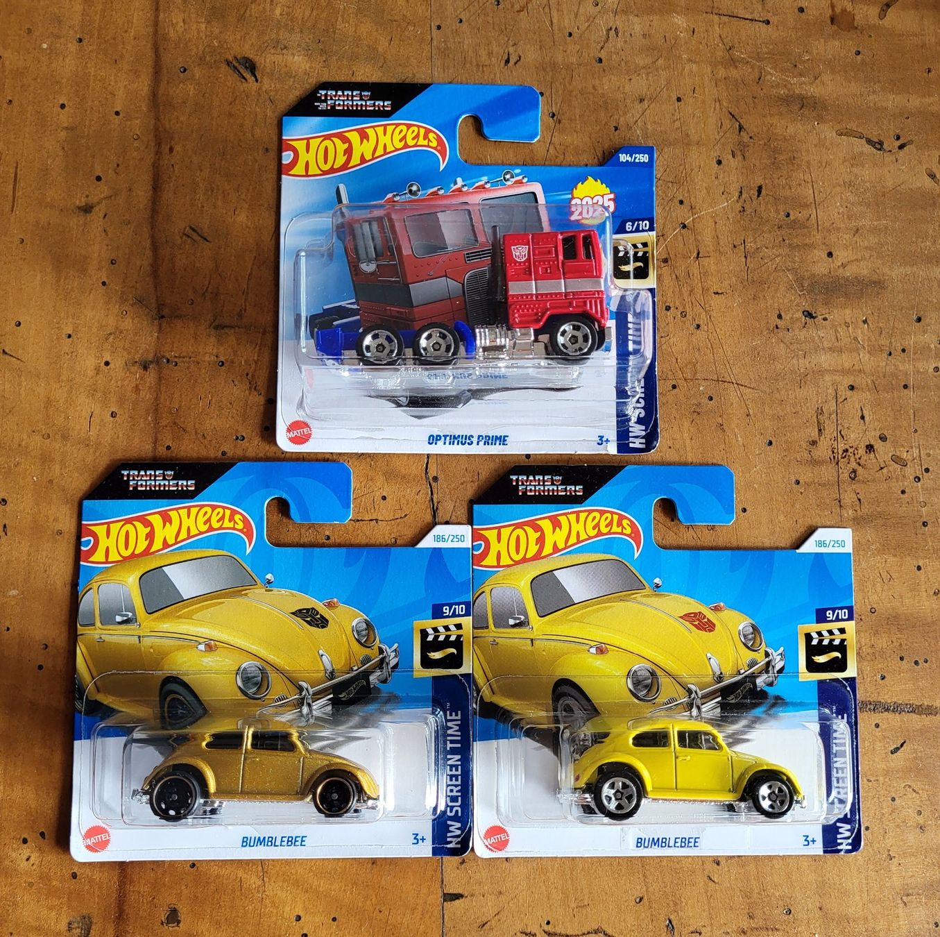 Hot Wheels Modellini d'auto: Hot Wheels Transformers Set Optimus Prime & 2x Bumblebee – Nuovo e nell'imballaggio originale da Zürich venduto da MDC0