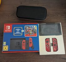 Nintendo Switch Mario Edition, wie neu + Case