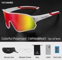 NEU! ROCKBROS Sportbrille: weiss/rot
