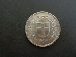 Silber Fünfliber 1967