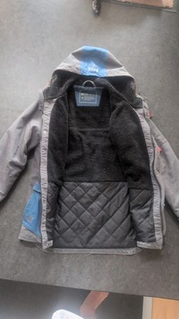 Helly Hansen Winterjacke Workwear grau blau gefüttert