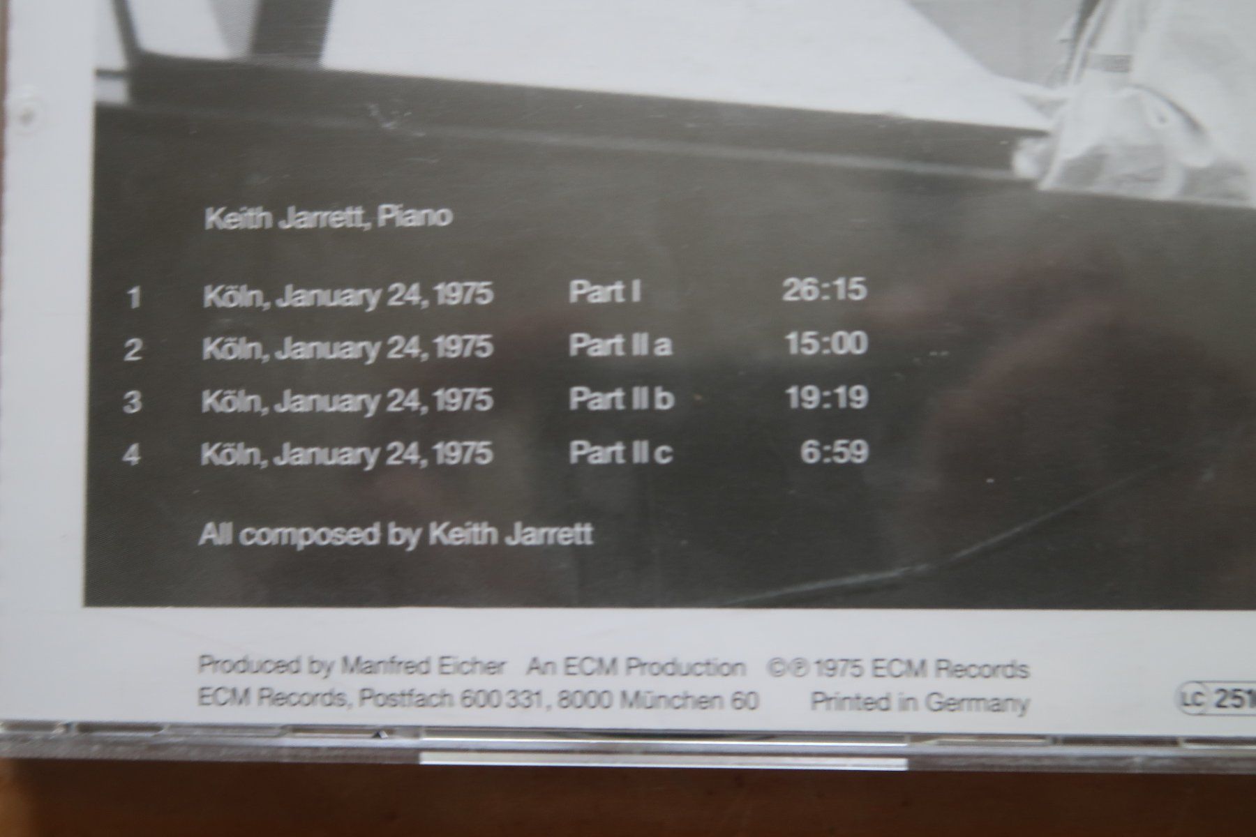 CD: KEITH JARRETT - THE KÖLN CONCERT -  CD – Usato da Basel venduto da Patiscat 2