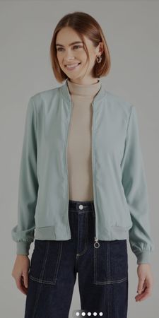 Bomberjacke VERO MODA mintgrün Groesse S neuwertig
