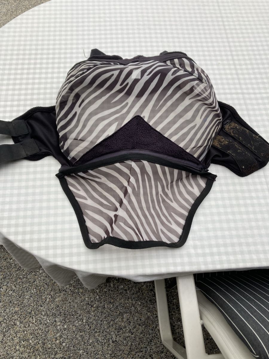 Briglie & Cavezze: Zwei Fliegenmasken Zebra Gr. M – Usato da Gränichen venduto da SabineZ01
