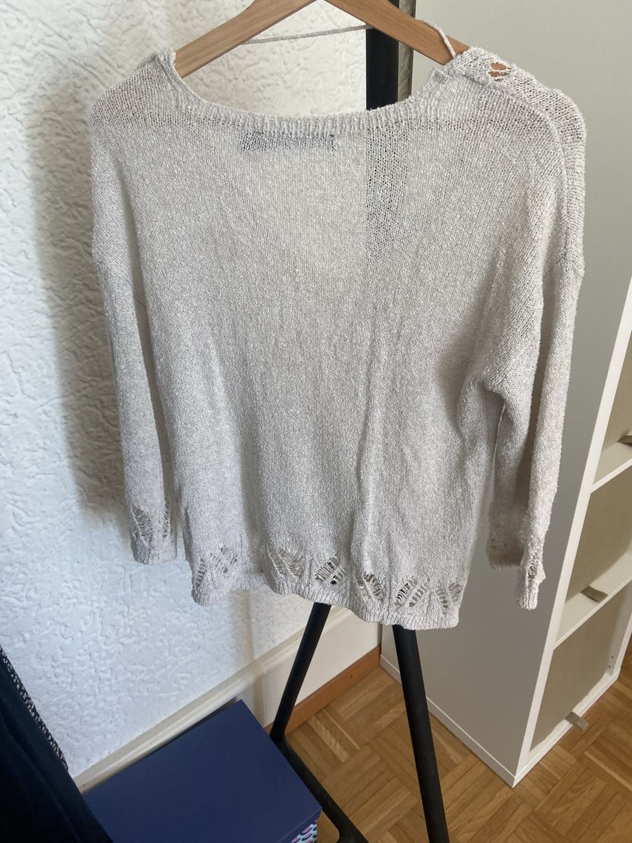 Maglioni & Felpe: Sommerlicher Vero Moda Feinstrick-Pullover, weiss Grösse M – Usato da Bern venduto da rah_fpy5 1