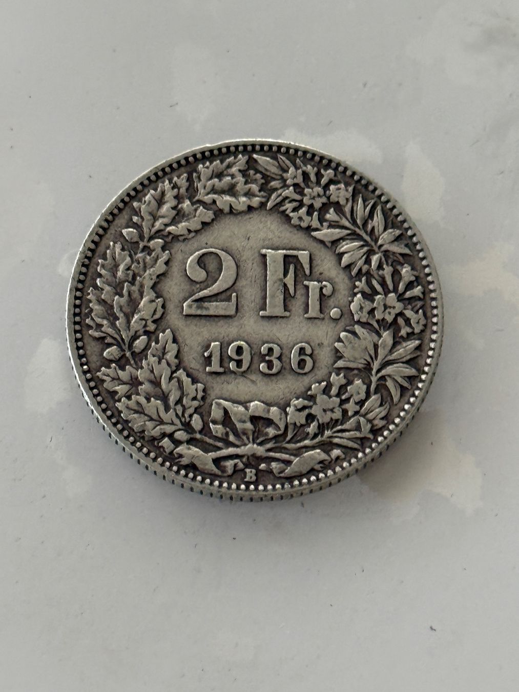 Tutti le monete: 2 Franken 1936  Rar – Usato da Wallisellen venduto da SWISS_SILVER1