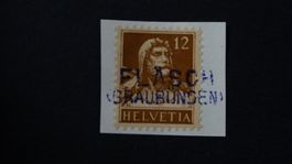 FLÄSCH (Graubünden) Stabstempel blau   133
