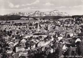 St. Gallen mit Säntis  1965 N° 27172