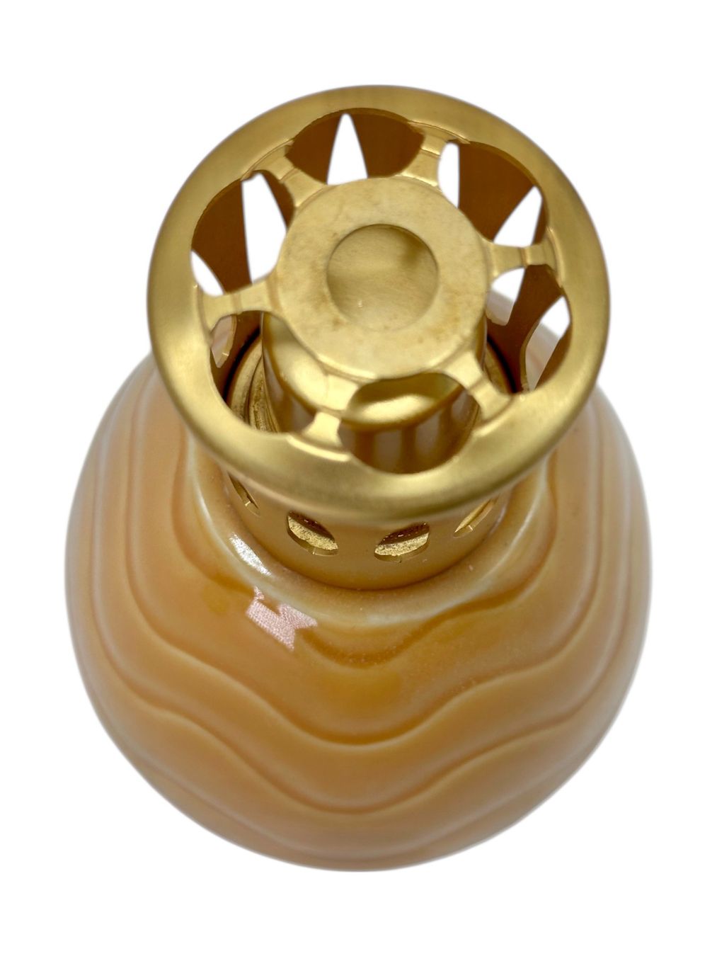 Maison Berger Duftöldiffusoren: Lampe Berger Majolique "vagues" de couleur moutarde – Gebraucht aus Morges von Novantica 7