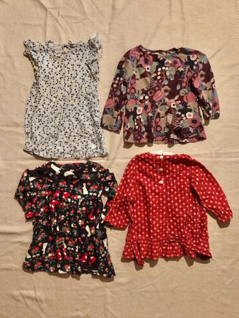 4x Mädchen SOMMERKLEIDER (Schweden/Deutschland) - (Gr.84-92)