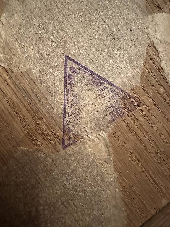 Foto & Immagini: Holz Bild Zug mit stempeln signiert  – Usato da Seuzach venduto da Wolf936 2