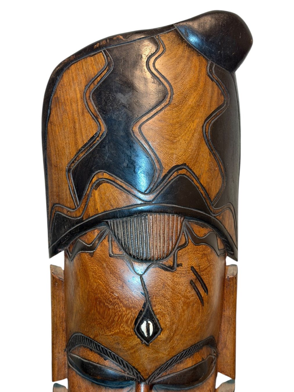 Internationale Kunst: Masque africain traditionnel en bois, parfait état! – Gebraucht aus Morges von vintix 3