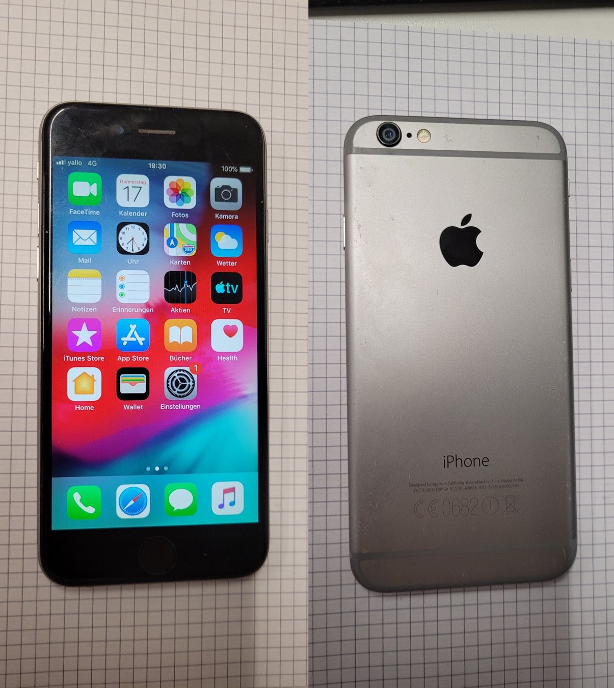 Apple Handys / Smartphones: Apple Iphone 6 / A1586 / 16 GB / iOS 12.5.7 / #129 – Gebraucht aus Adlikon b.Regensdf von ChriZ86