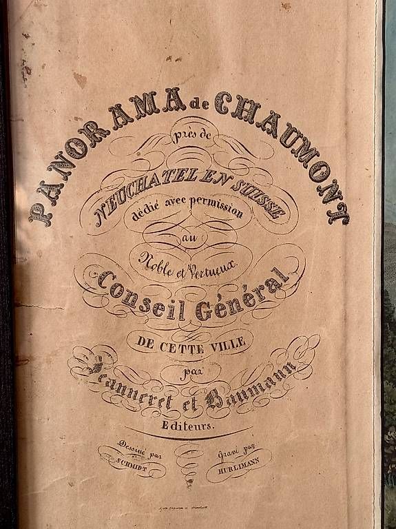 Stiche: Panorama de Chaumont sous cadre – Gebraucht aus Lausanne von huggylesbonstuyaux01 1