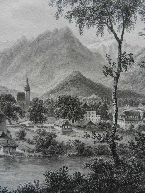 Gravures: Interlaken Stahlstich – D'occasion à Risch par Rischli15 4