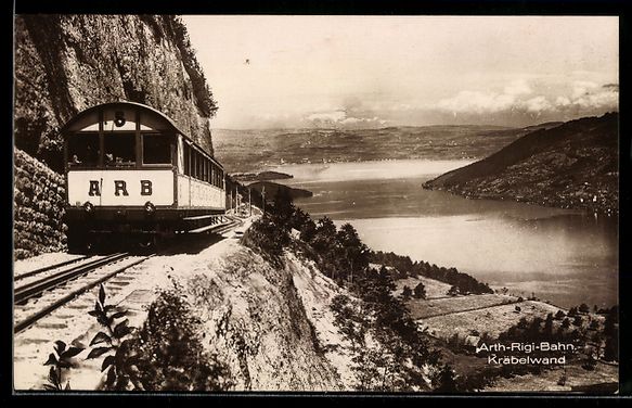 Ansichtskarten: AK Arth-Rigi-Bergbahn, Kräbelwand – Gebraucht aus Berlin von bartko-reher
