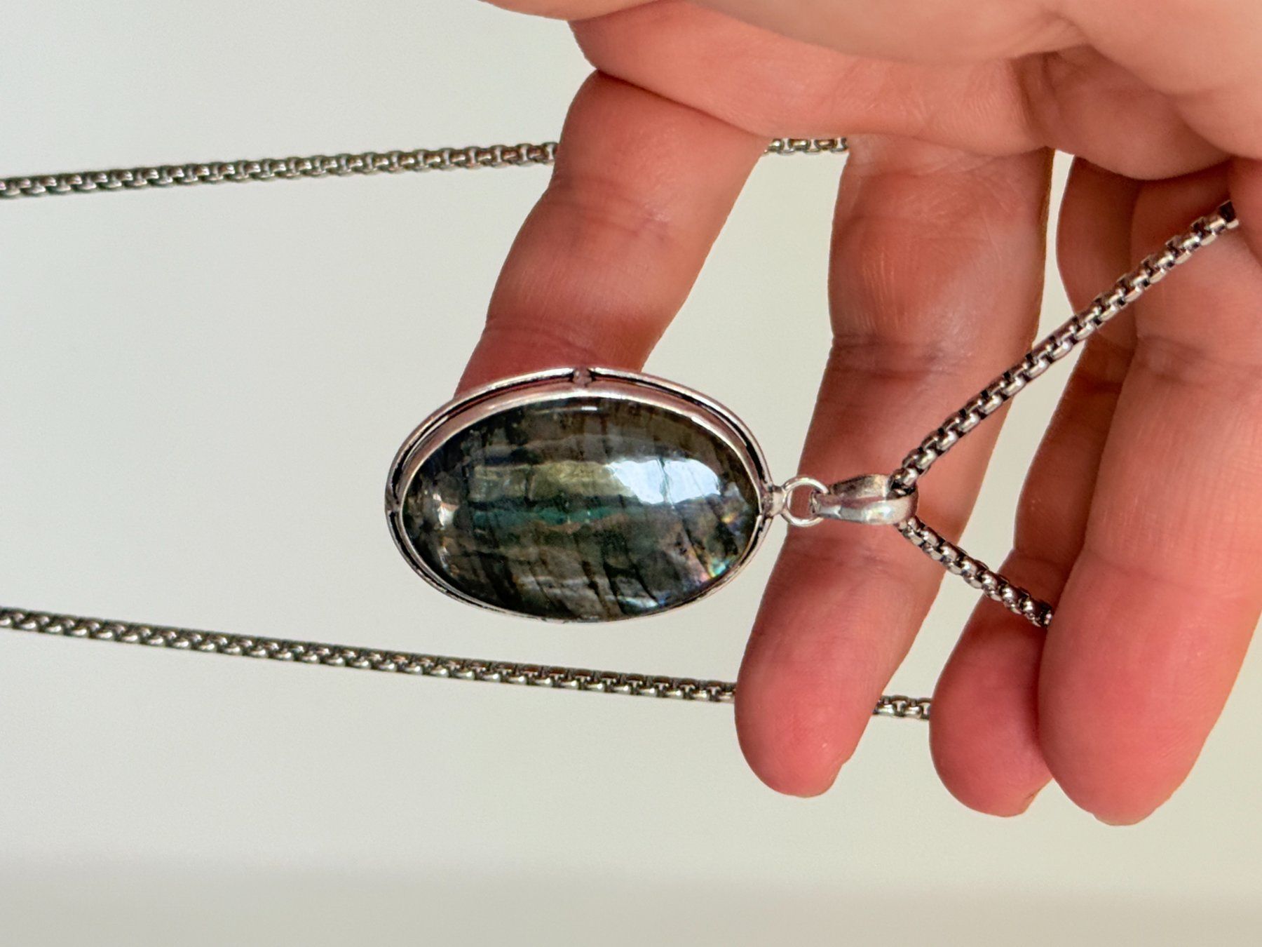 Catenine: Labradorite necklace – Nuovo e nell'imballaggio originale da Genève venduto da AGBERG 4