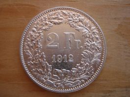 (C1) 2 Franken 1912 UNZ-STGL
