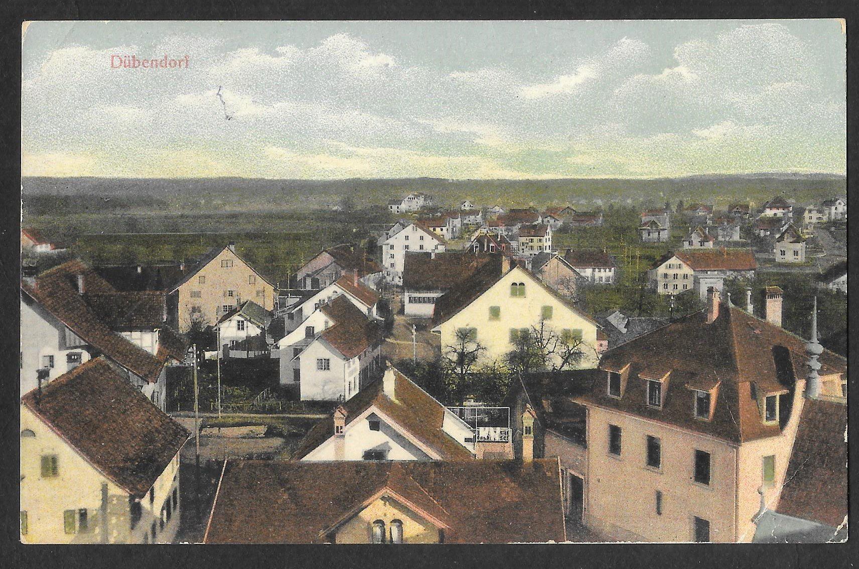 Ansichtskarten: Dübendorf Teilansicht Feldpoststempel – Gebraucht aus Olten von clotaldi