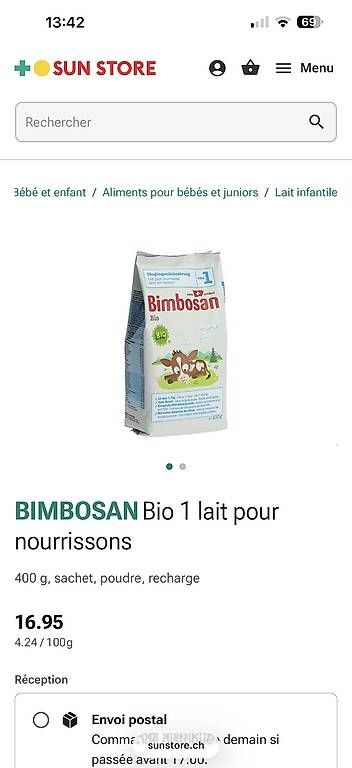 Lebensmittel & Spezialitäten: Bimbosan Bio 1 (0-6mois) – Gebraucht aus Grand-Lancy von ssa_k59z 1