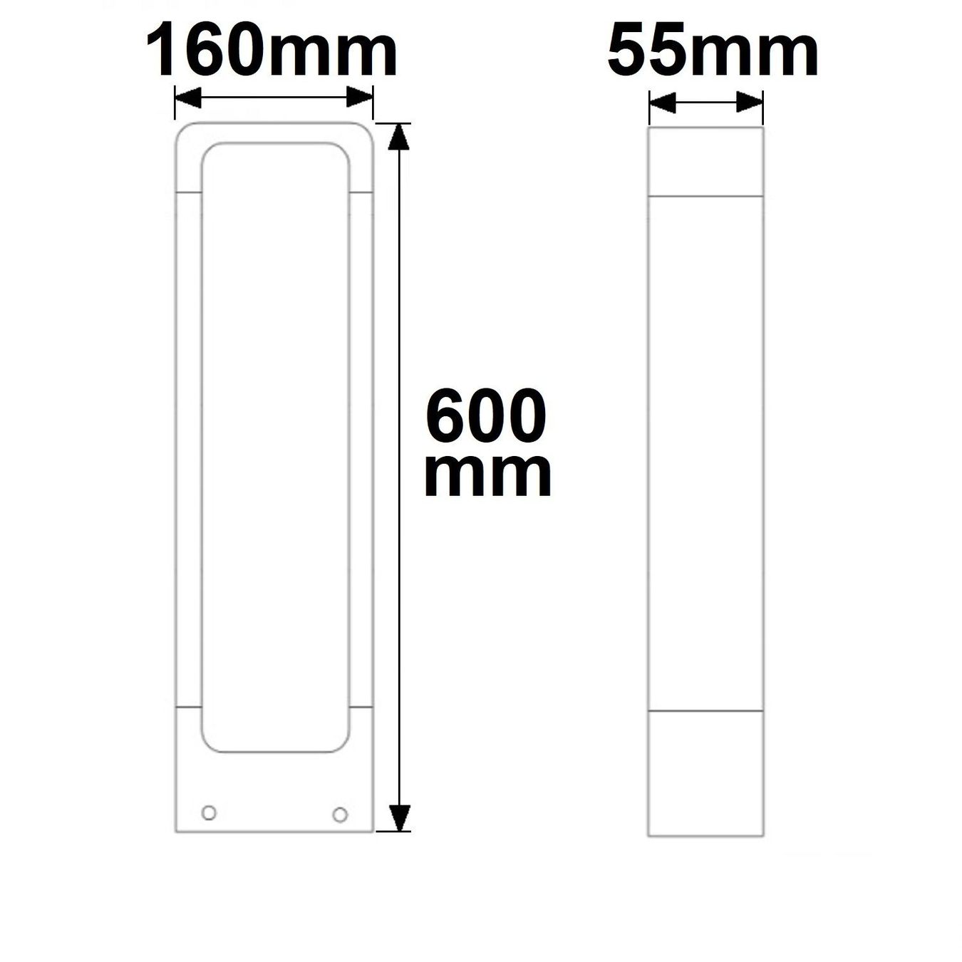 Lampade: LED Aussen Stehleuchte, IP54, 60 cm Höhe – Nuovo (secondo la descrizione) da Kreuzlingen venduto da Smart-Light 1
