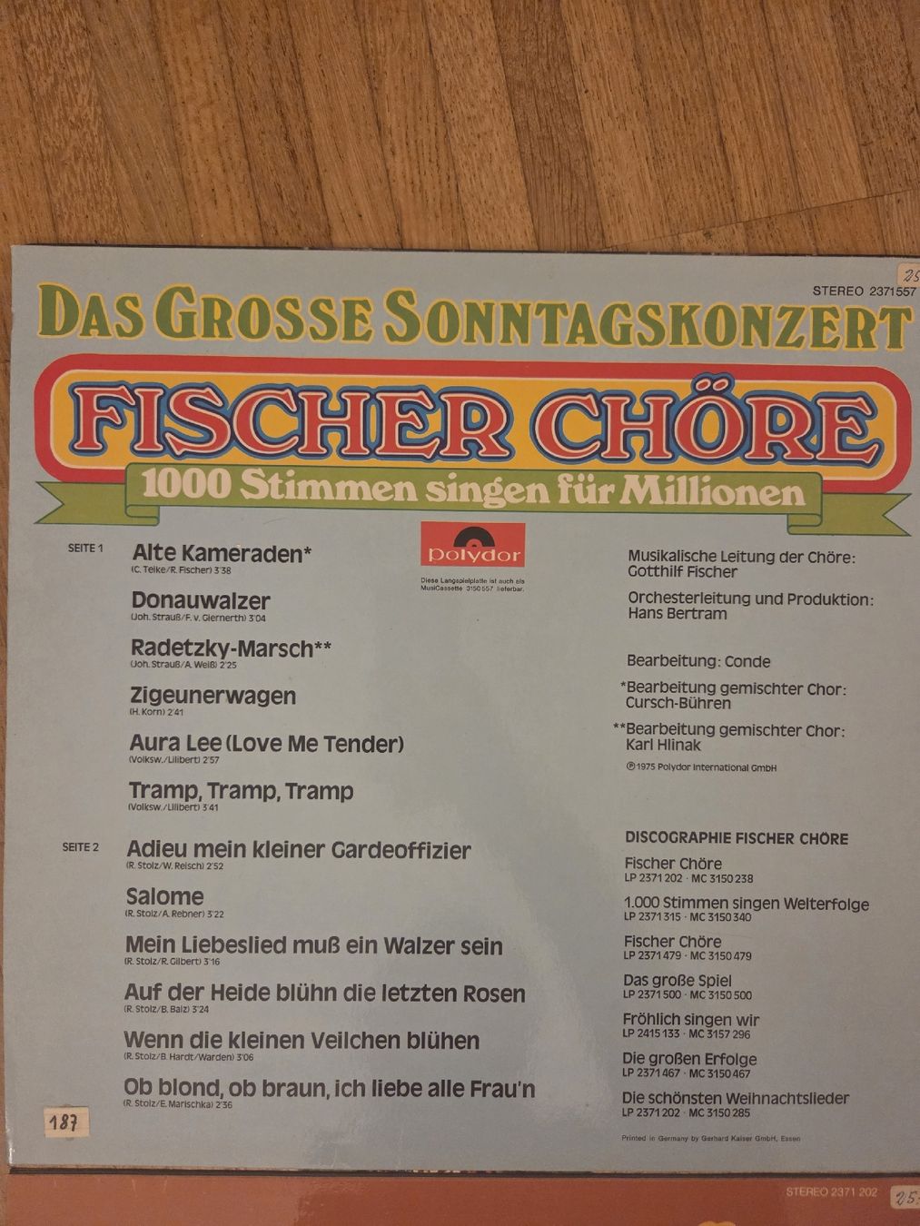 Dischi in vinile: Fischer Chöre Schallplatten, 8 Stk – Usato da Jegenstorf venduto da AloeVera19 1