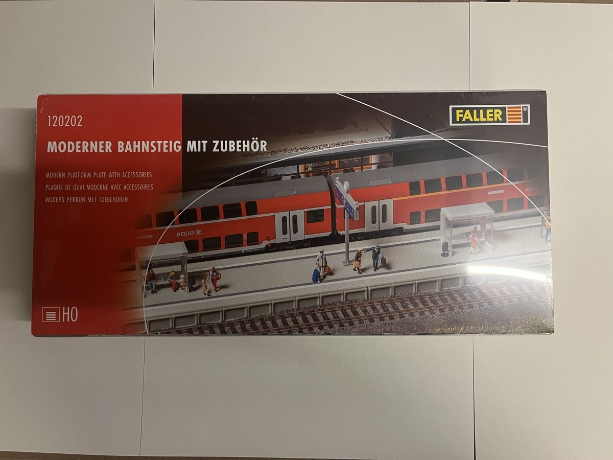 Faller Modelleisenbahnen: Faller 120202 Moderner Bahnsteig HO neu – Neu und originalverpackt aus Schliern b. Köniz von paki66
