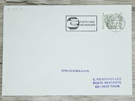 CL02 Enveloppe + Timbre Suisse 1984