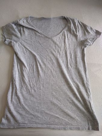 Organic Cotton Womens T-Shirt XS 34 Grey Bluemotion Top