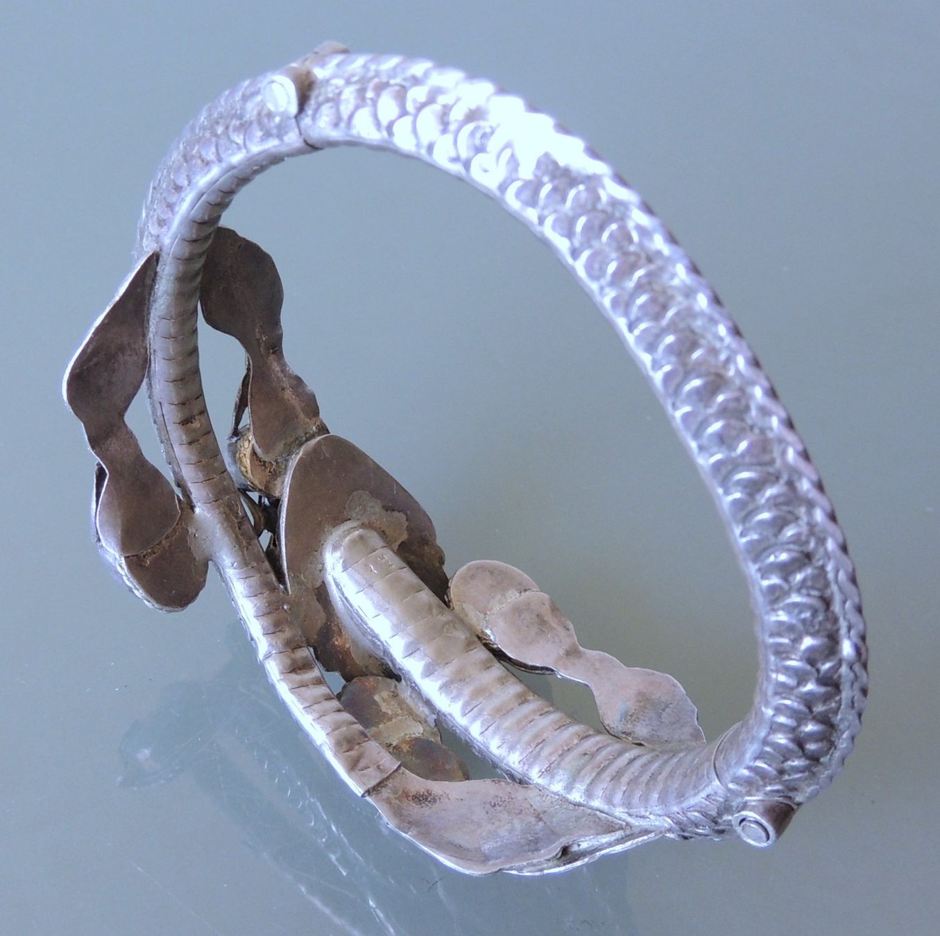 Bracciali & Braccialetti: Drachen Armreif Silber 900 mit Türkis – Usato da Waldenburg venduto da schaller707 7