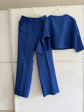Anzug Damen blau Grösse XS 
