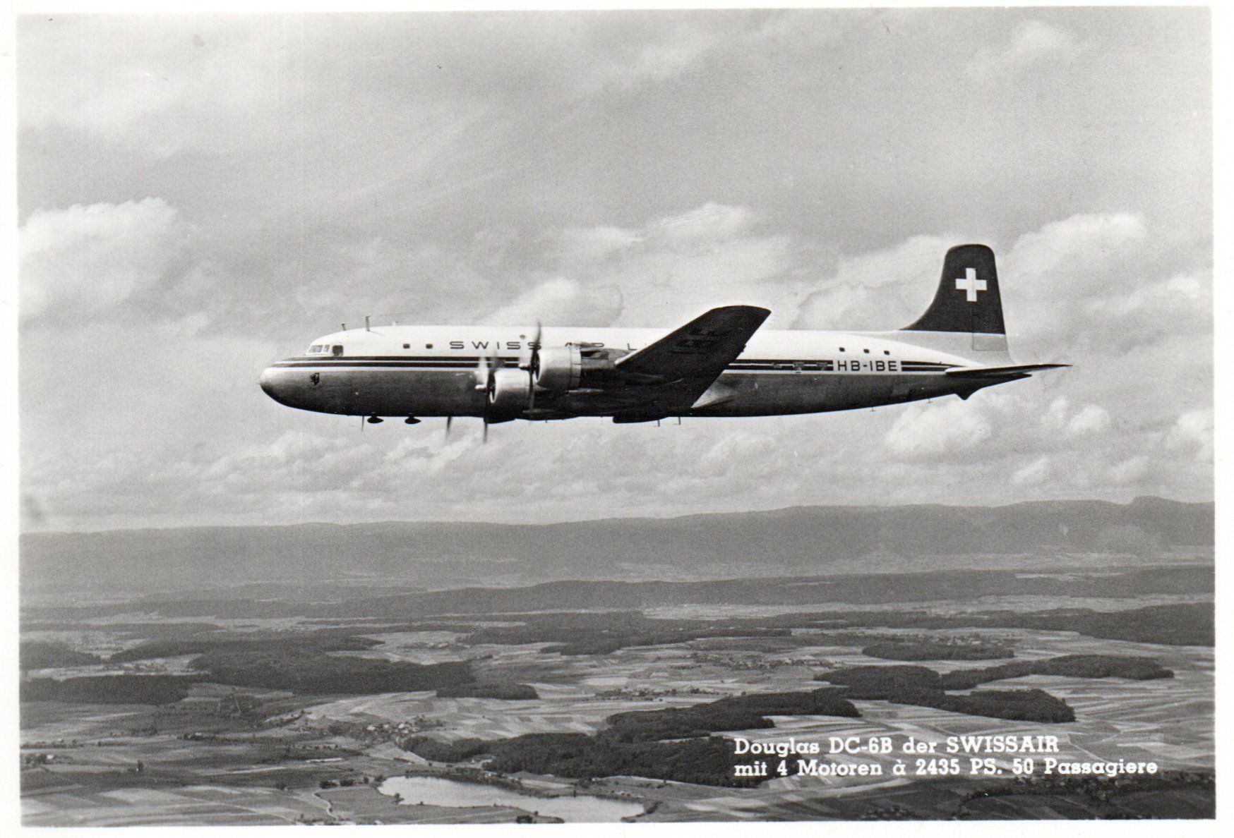 Ansichtskarten: Swissair - Douglas DC-6B – Neu (gemäss Beschreibung) aus Melano von pisonsdro