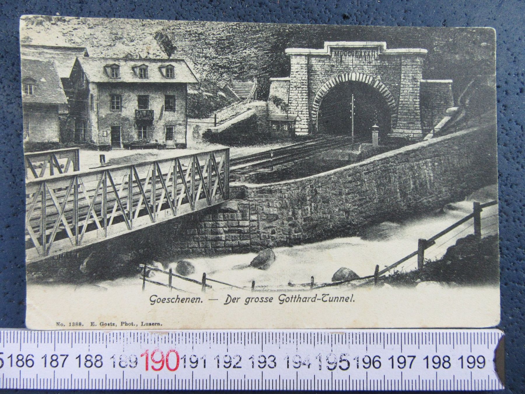 Cartoline postali: GOESCHENEN URI AK DER GROSSE GOTTHARD-TUNNEL BUG – Usato da Ettingen venduto da Hausi4711
