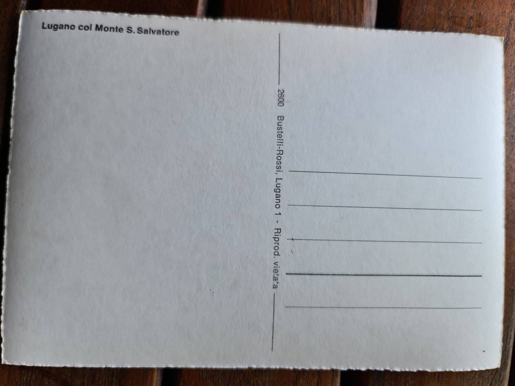 Cartoline postali: Ansichtskarte Lugano – Nuovo (secondo la descrizione) da Dintikon venduto da Vexi 1