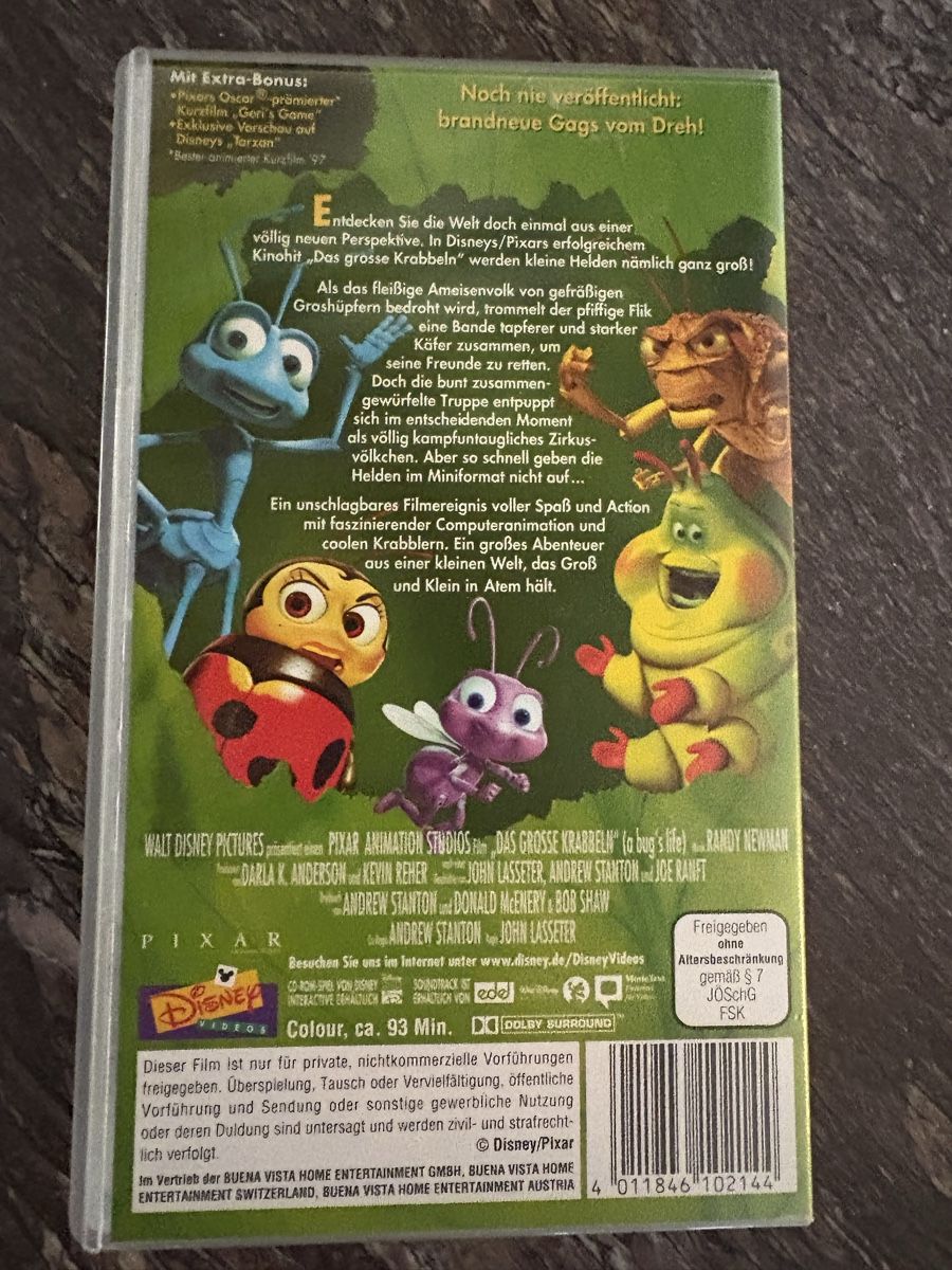 Toutes les VHS: VHS das grosse krabbeln NEU – Neuf (Voir description) à Herzogenbuchsee par warrior77 2