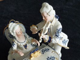 Porzellanfigur Musikerpaar Royal Meridian Handgemalt gute...