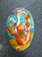 Grosses Osterei aus Karton, Pappe, vintage Ostern, Schachtel