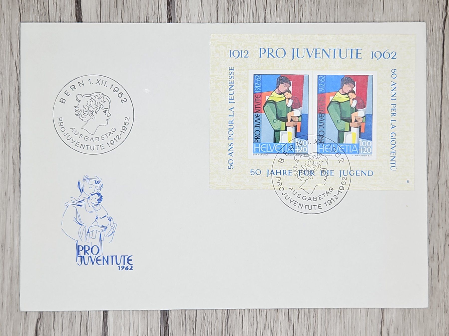 Alle Briefmarken: CL13 Enveloppe + Timbre Suisse 1962 – Gebraucht aus Cousset von Patrick_Collections