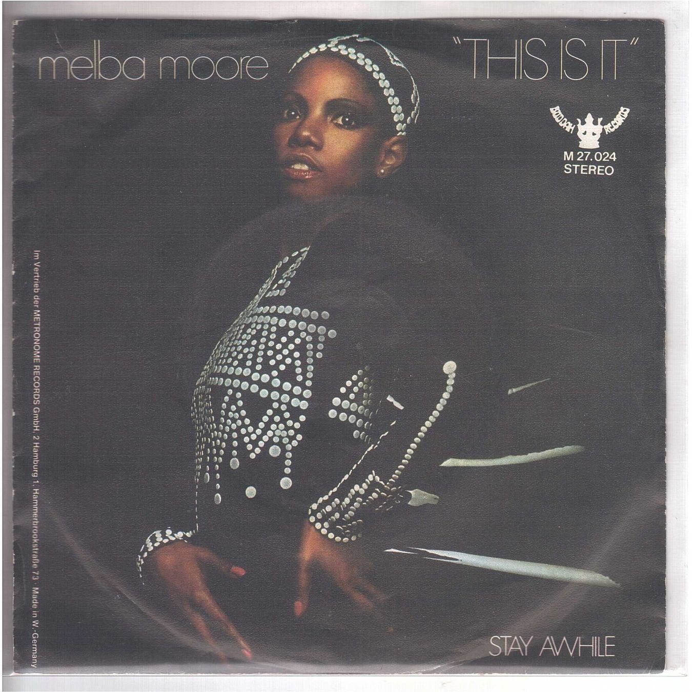 Schallplatten: Single7  -- Melba Moore  -- This is it – Gebraucht aus Rheinau von asteng