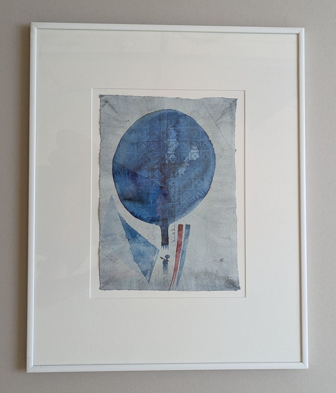 Poster & Bilder: Küchler Aquarell Ballon, gerahmt – Gebraucht aus Olten von J.Cooper58