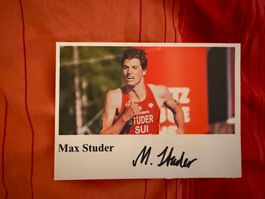 Max Studer Autogramm Grösse 10x15cm guter Zustand