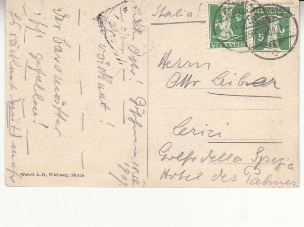 Cartoline postali: Göschenen 1909 – Usato da Bürglen TG venduto da StampGraf 1