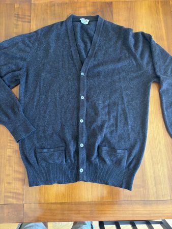 Exceptionnel cardigan Hermès 100% cashmere XXL