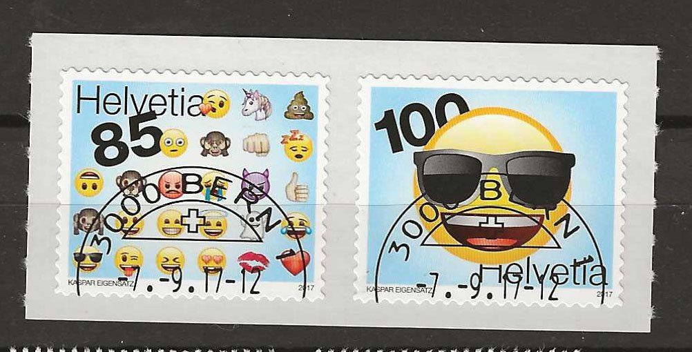 Alle Briefmarken: M1639 - Emoji 1er jour – Gebraucht aus Trélex von Phil_Albert