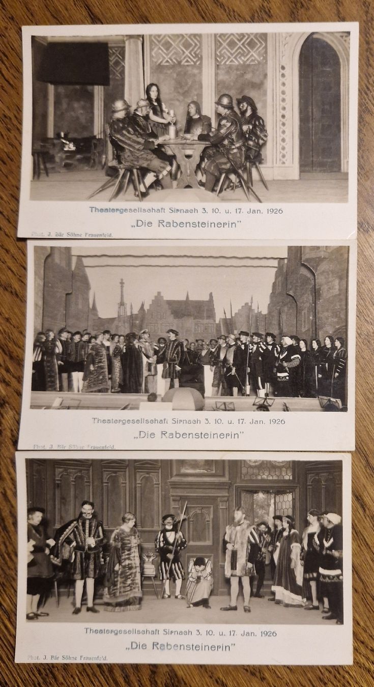 Cartoline postali: Die Rabensteinerin, Theathergesellschaft Sirnach 1926 – Usato da Ebikon venduto da Donar50