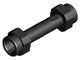 Lego Black Minifigure, Weapon Hilt Smooth 5 Stück