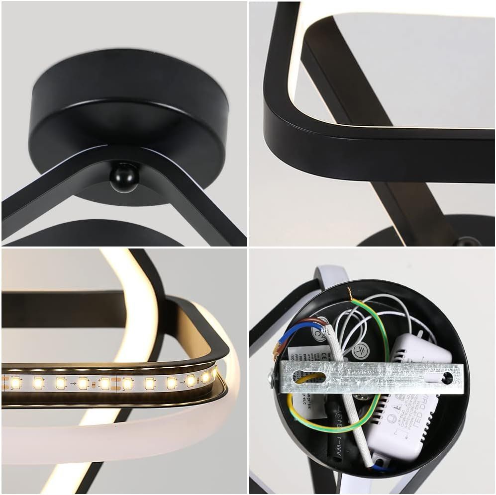 Lampadari & plafoniere: Moderne Deckenlampe Schwarz – Nuovo e nell'imballaggio originale da Châtelaine venduto da topshop.switzerland 5