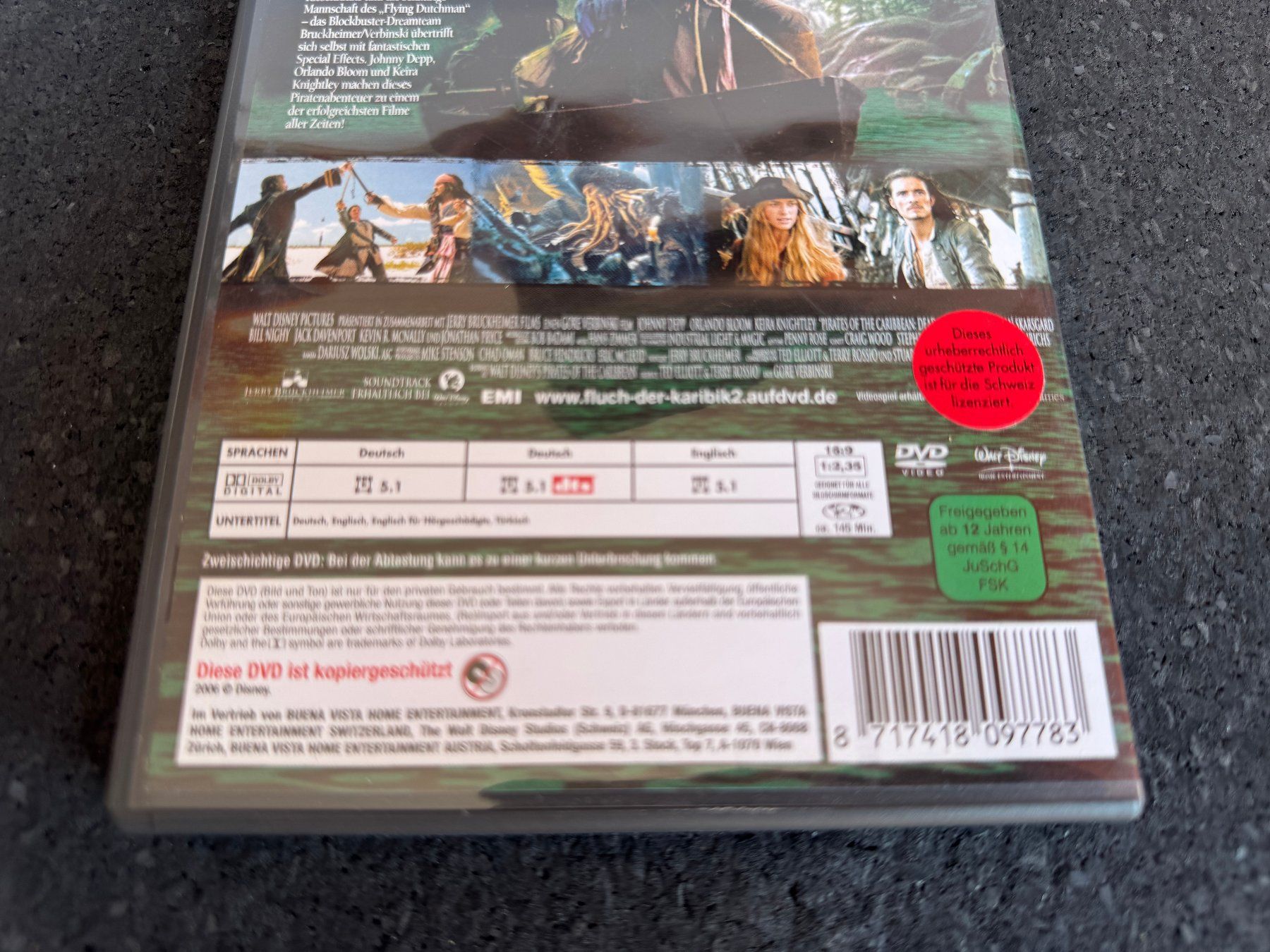 Alle DVDs: Fluch der Karibik "2" Walt Disney DVD DE/EN – Gebraucht aus Fribourg von tschjoly 3
