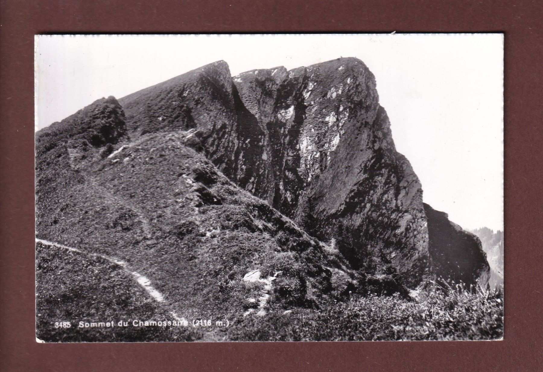 Cartoline postali: Sommet du CHAMOSSAIRE – Usato da Pully venduto da nicecards